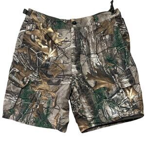 Magellan Woodland Camo Cargo Shorts Hunting Outdoor Men's Medium (31-33)
